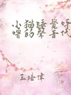 小猫睡觉呼噜呼噜的声音代表什么