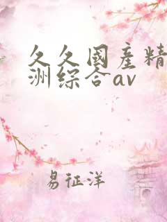 久久国产精品亚洲综合av