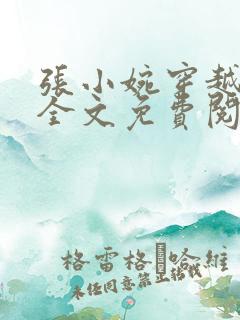 张小婉穿越小说全文免费阅读