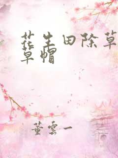 花生田除草剂小草帽