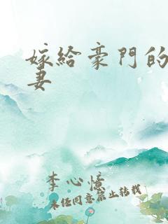 嫁给豪门的傻男妻
