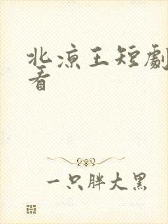北凉王短剧免费看