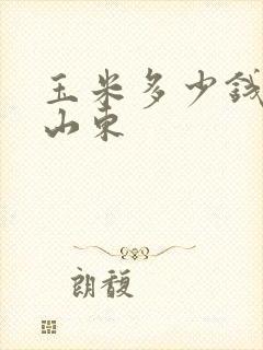 玉米多少钱一斤山东