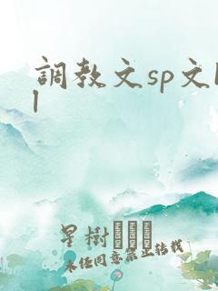 调教文sp文bl