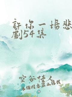 许你一场悲欢短剧54集