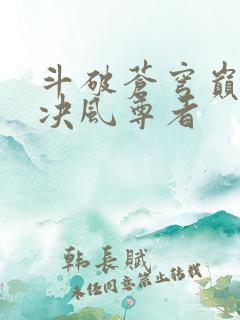 斗破苍穹巅峰对决风尊者