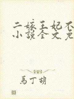 二嫁王妃不好惹小说全文免费阅读