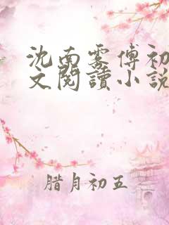 沈南雾傅初安全文阅读小说