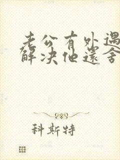 老公有外遇怎么解决他还舍不得小三