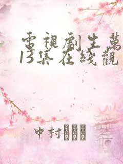电视剧生万物第13集在线观看