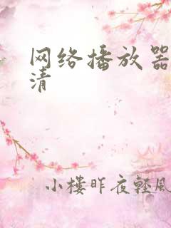 网络播放器全高清