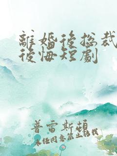 离婚后总裁老婆后悔短剧