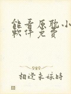 能看原耽小说的软件免费