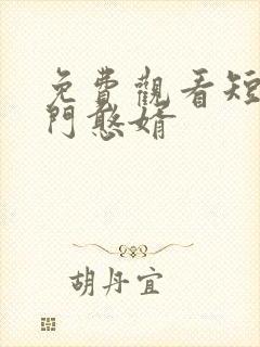免费观看短剧豪门憨婿