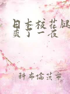 日本校花腿让我爽了一夜