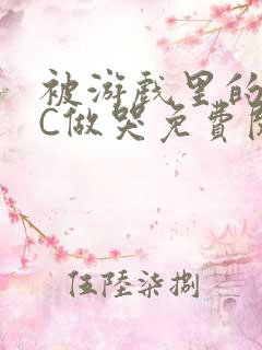 被游戏里的NPC做哭免费阅读