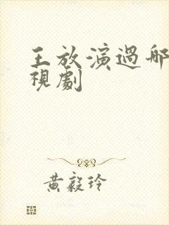 王放演过哪些电视剧