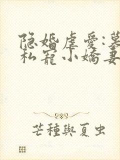 隐婚虐爱:慕少私宠小娇妻