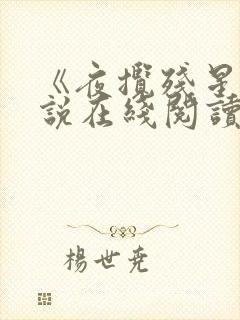 《夜揽残星》小说在线阅读