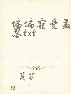 偏偏宠爱孟听江忍txt