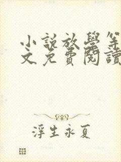 小说放学等我原文免费阅读
