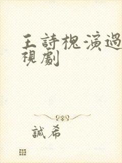 王诗槐演过的电视剧