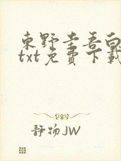 东野圭吾白夜行txt免费下载