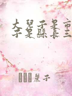 大儿子是市二儿子是县长三儿子是什么
