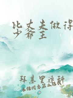 比丈夫做得好的少爷主