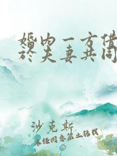 婚内一方借贷属于夫妻共同债务吗