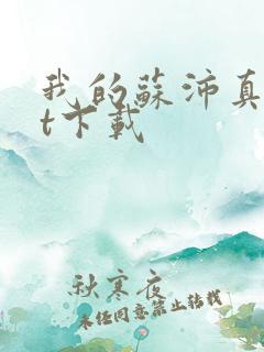 我的苏沛真txt下载