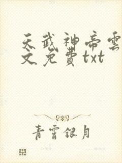 天武神帝云尘全文免费txt