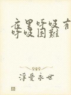 夜里呼吸有鸣音呼吸困难