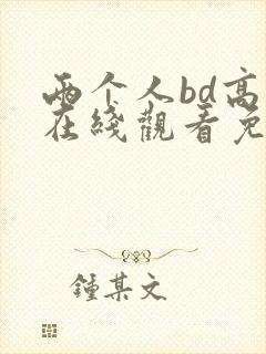 两个人bd高清在线观看免费