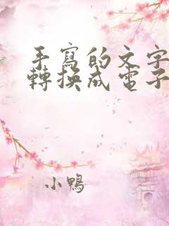 手写的文字怎么转换成电子版表格文件