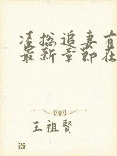 凌总追妻有点甜最新章节在线