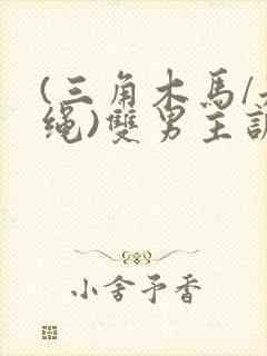 (三角木马/走绳)双男主训诫文笔趣阁
