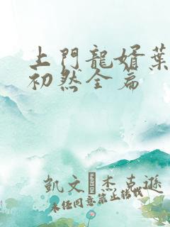 上门龙婿叶辰萧初然全篇 上门龙婿叶辰萧初然全篇