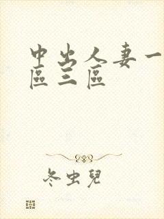 中出人妻一区二区三区