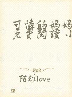 可怜的妈妈全文免费阅读 小说笔趣阁