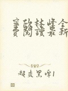 宁欣林峰全文免费阅读最新章节更新时间