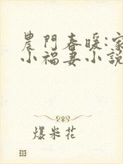 农门春暖:家有小福妻小说版 农门春暖:家有小福妻小说版