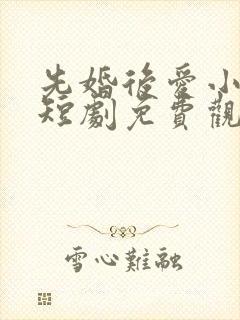先婚后爱小甜妻短剧免费观看完整版