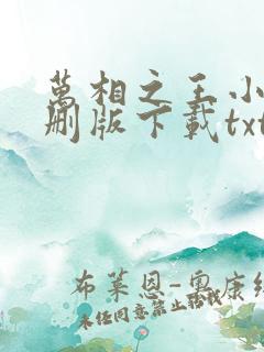 万相之王小说未删版下载txt