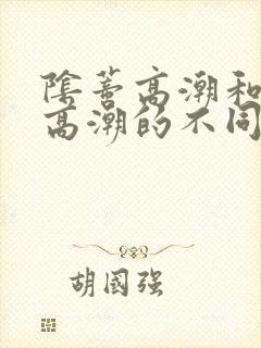 阴蒂高潮和阴道高潮的不同
