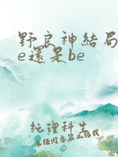 野良神结局是he还是be