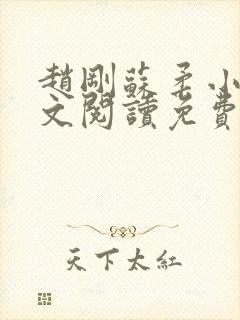 赵刚苏柔小说全文阅读免费