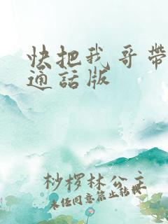 快把我哥带走普通话版