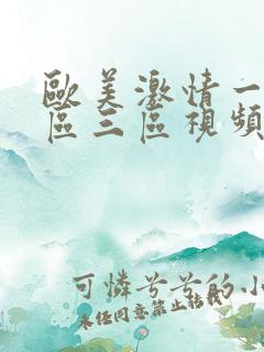 欧美激情一区二区三区视频
