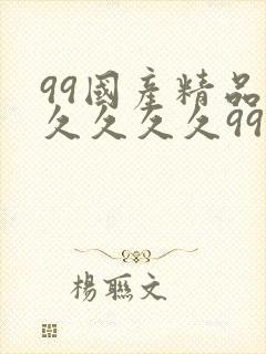 99国产精品久久久久久99